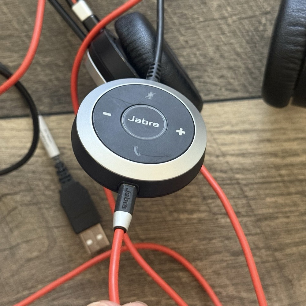 Jabra Evolve 40 MS Stereo Wired Headset ENC010 Microsoft Teams USB 3.5mm Mic - Picture 10 of 16